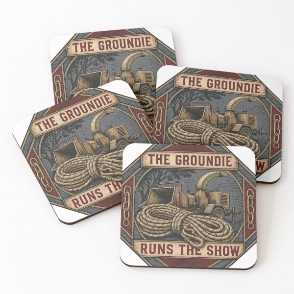 Item preview, The Groundie Runs The Show Tree Column Badge designed and sold by BoosterShop.