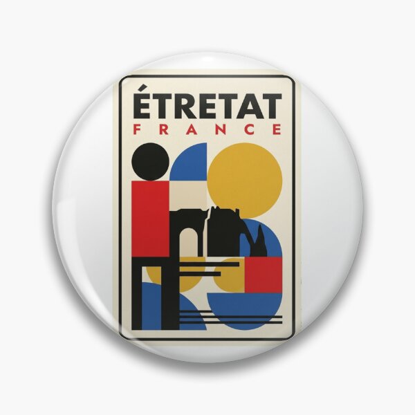 Item preview, Retro Étretat Bauhaus Geometric Skyline designed and sold by k3rstman1.