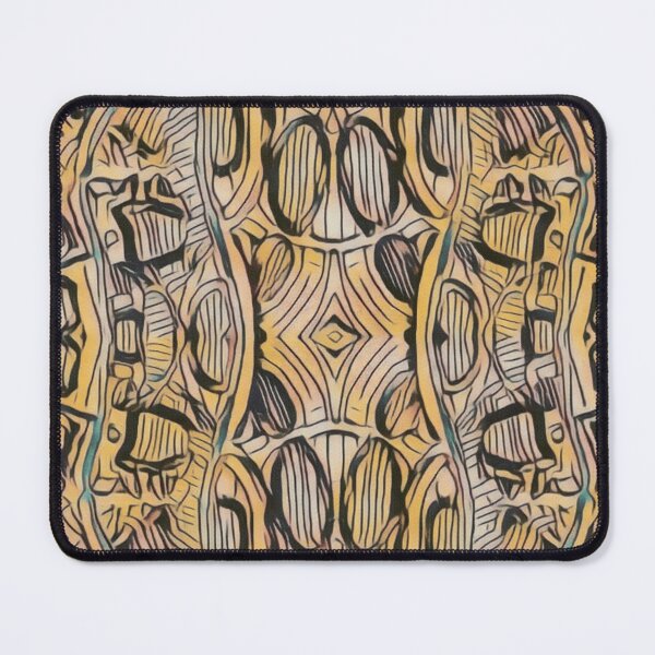 Item preview, Warm palette of yellow, tan, and soft peach tones abstract design designed and sold by Fayes4Art.