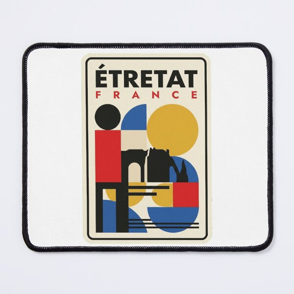 Item preview, Retro Étretat Bauhaus Geometric Skyline designed and sold by k3rstman1.