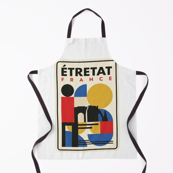 Item preview, Retro Étretat Bauhaus Geometric Skyline designed and sold by k3rstman1.