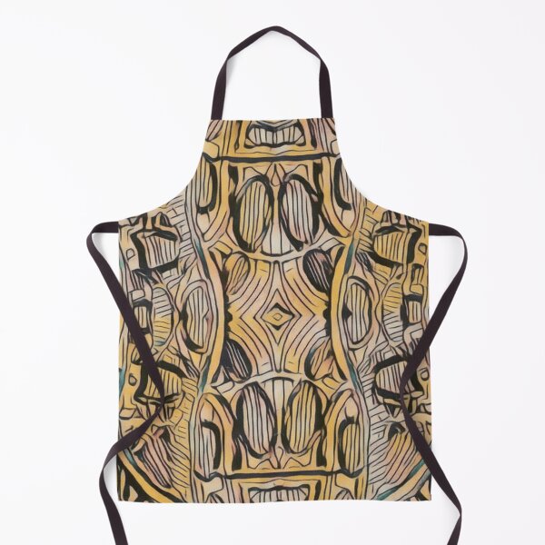 Item preview, Warm palette of yellow, tan, and soft peach tones abstract design designed and sold by Fayes4Art.