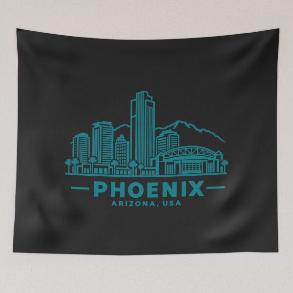 Item preview, Phoenix Arizona USA Line Art Skyline Poster designed and sold by CMYKStudio.