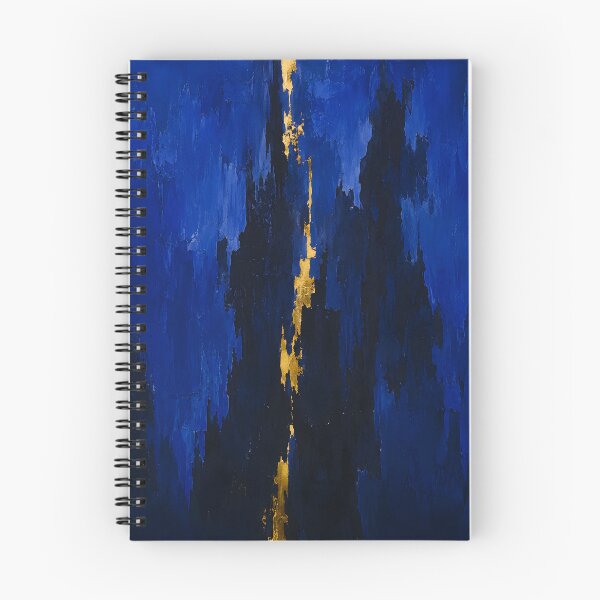 Item preview, Deep Blue and Gold Textured Abstract Painting designed and sold by GutyzDesignsES.