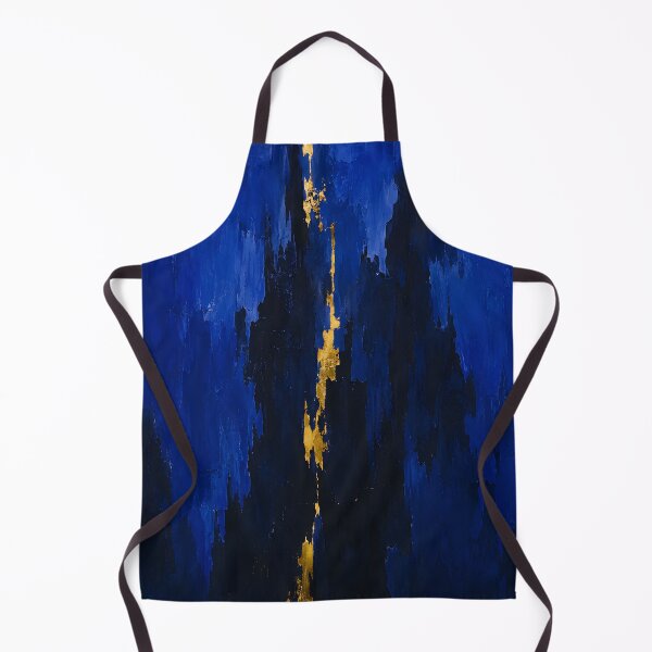 Item preview, Deep Blue and Gold Textured Abstract Painting designed and sold by GutyzDesignsES.