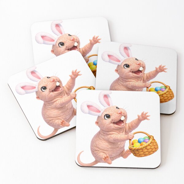 Item preview, Naked Mole Rat Easter Bunny designed and sold by Sillytoe.