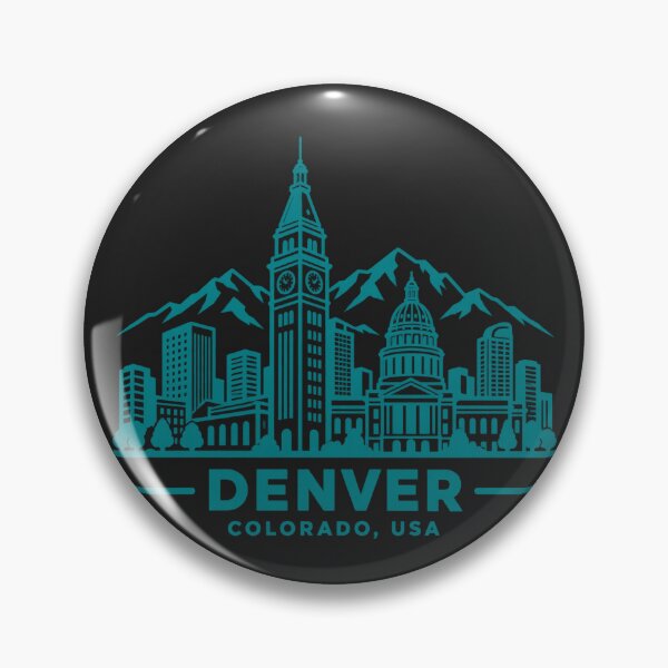 Item preview, Denver Colorado USA Line Art Skyline Poster designed and sold by CMYKStudio.