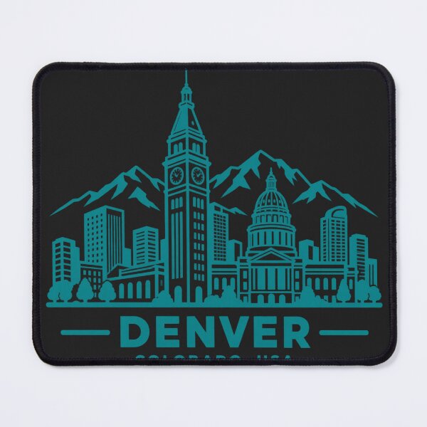 Item preview, Denver Colorado USA Line Art Skyline Poster designed and sold by CMYKStudio.