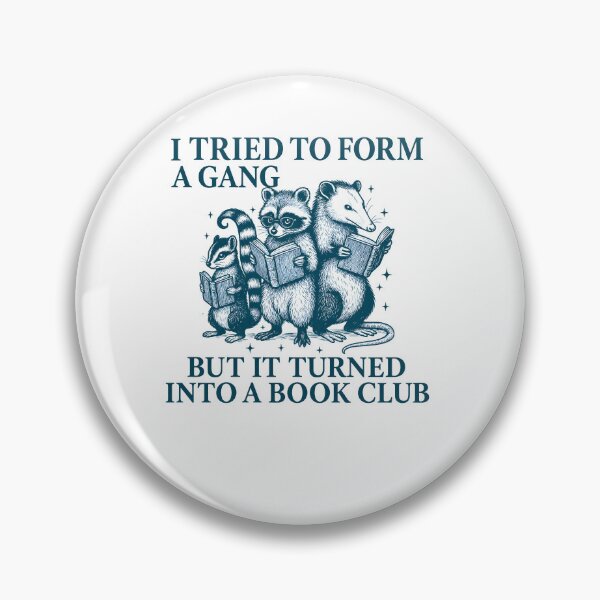 Item preview,  I Tried To Form A Gang But It Turned Into A Book Club Raccoon Possum Mouse Reading Books designed and sold by markbauch.