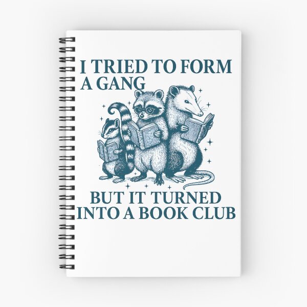 Item preview,  I Tried To Form A Gang But It Turned Into A Book Club Raccoon Possum Mouse Reading Books designed and sold by markbauch.