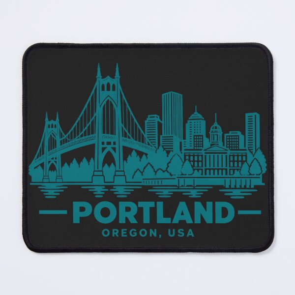 Item preview, Portland Oregon USA Line Art Skyline Poster designed and sold by CMYKStudio.