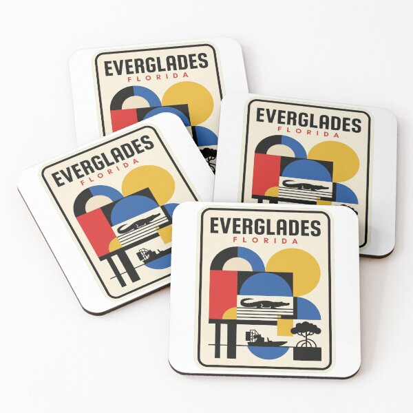 Item preview, Retro Everglades Bauhaus Geometric Skyline designed and sold by k3rstman1.