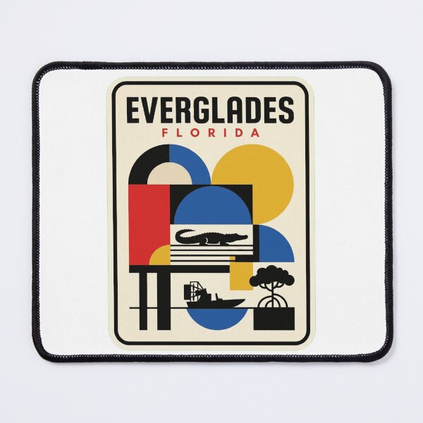 Item preview, Retro Everglades Bauhaus Geometric Skyline designed and sold by k3rstman1.