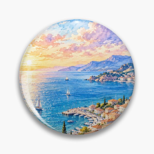 Item preview, Mediterranean Coastal View From Open Window Painting designed and sold by Mhop2.