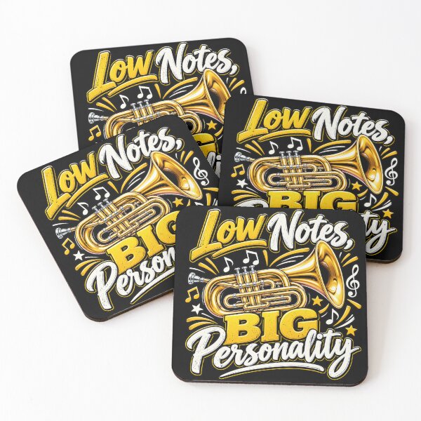 Item preview, Low Notes Big Personality – Funny Euphonium Player Music Design designed and sold by RJACreative.
