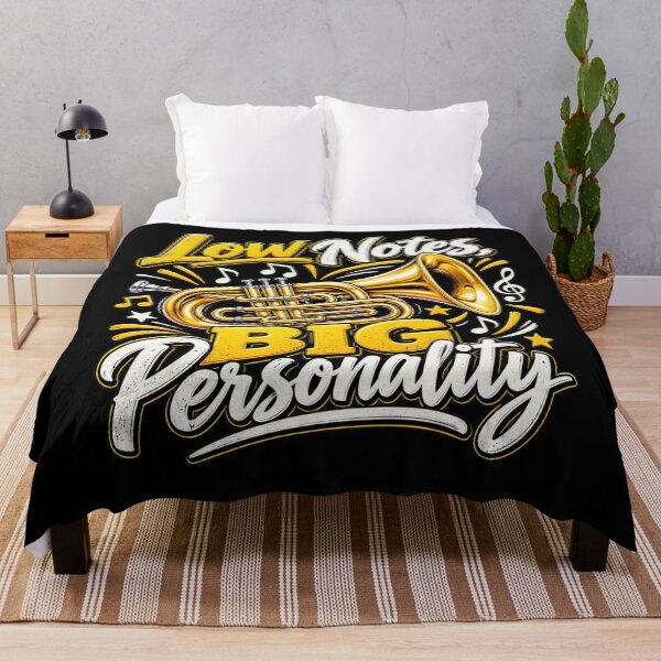 Item preview, Low Notes Big Personality – Funny Euphonium Player Music Design designed and sold by RJACreative.