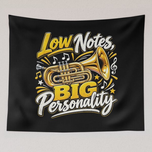 Item preview, Low Notes Big Personality – Funny Euphonium Player Music Design designed and sold by RJACreative.