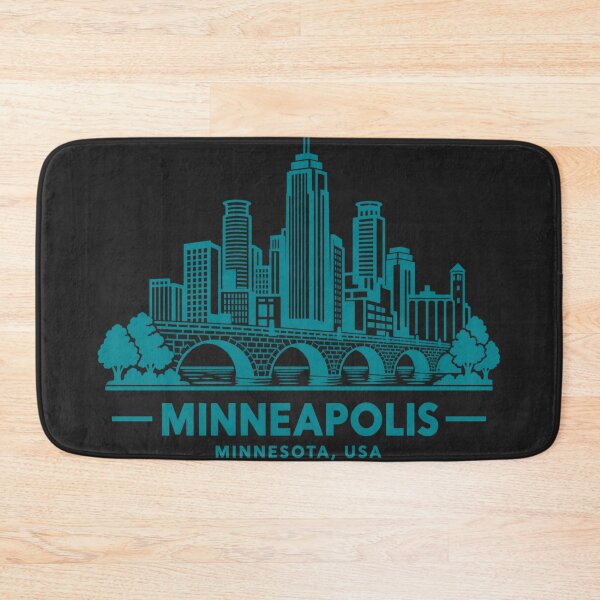 Item preview, Minneapolis Minnesota USA Line Art Skyline Poster designed and sold by CMYKStudio.