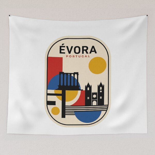 Item preview, Retro Évora Bauhaus Geometric Skyline designed and sold by k3rstman1.