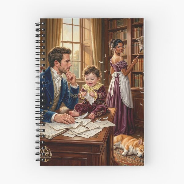 Item preview, High Society Office Meltdown: Toddler vs. Tax Papers designed and sold by Vera-Adxer.
