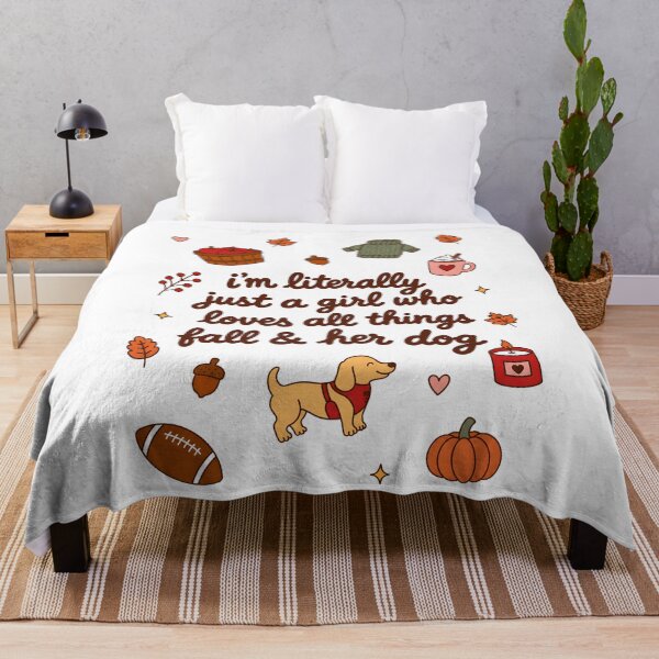 Item preview, I’m Literally Just A Girl Who Loves All Things Fall And Her Dog designed and sold by markbauch.