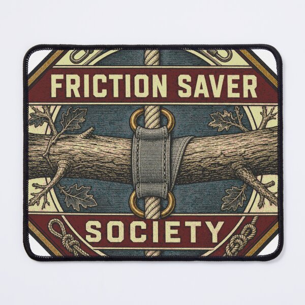 Item preview, Friction Saver Society Tree Climbing Rigging Badge designed and sold by BoosterShop.