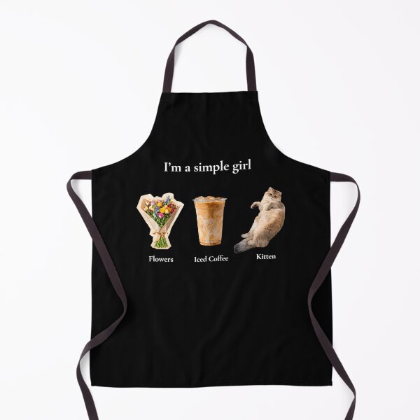Item preview, I’m A Simple Girl Flowers Iced Coffee Kitten Cute Cozy Lifestyle designed and sold by markbauch.