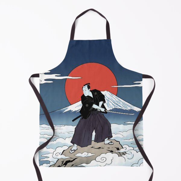 Item preview, Samurai on Peak Rising Sun Mount Fuji designed and sold by TokyoUkiyoHouse.