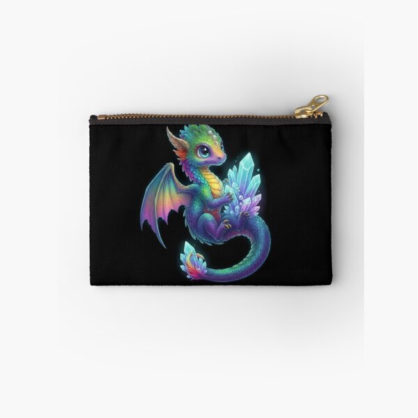 Item preview, Cute Rainbow Baby Dragon with Magical Crystal Fantasy Design designed and sold by Ostericaimusa.