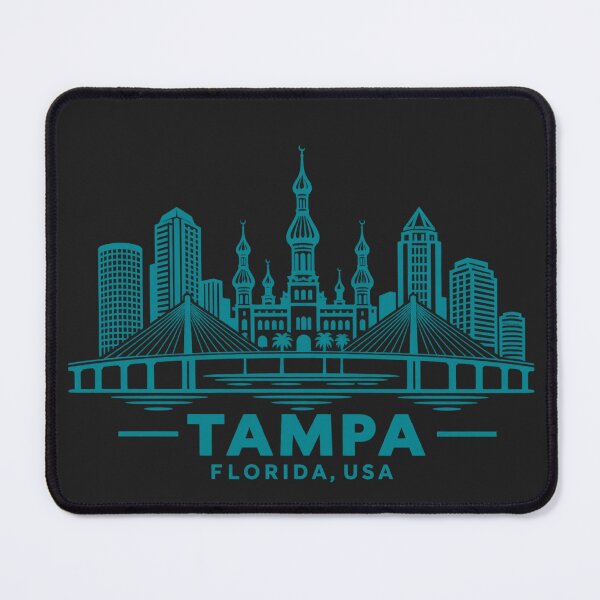 Item preview, Tampa Florida USA Line Art Skyline Poster designed and sold by CMYKStudio.