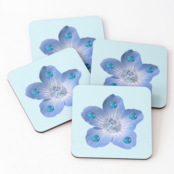 Item preview, Blue Gem Flower designed and sold by PopBubbleShop.
