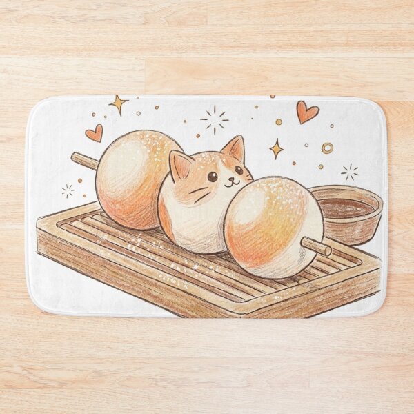 Item preview, Kawaii Mochi Cat Dango Treat Skewer designed and sold by Luckymoon2000.