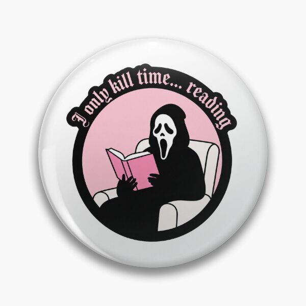 Item preview, Ghost Face Reader - I Only Kill Time Reading designed and sold by wingoo22.