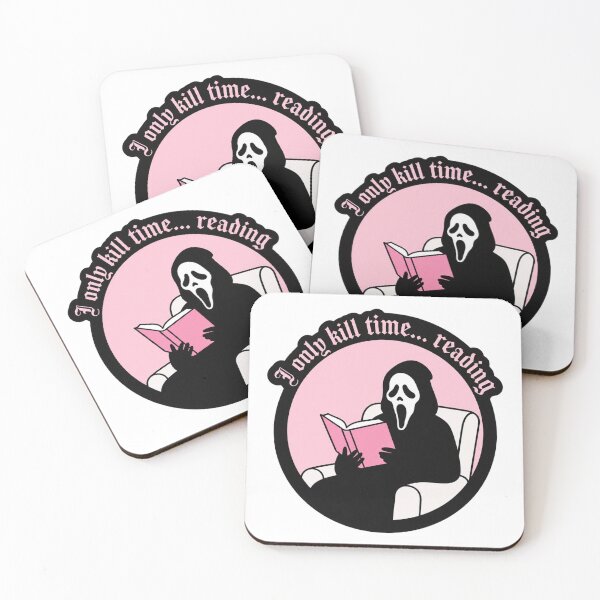 Item preview, Ghost Face Reader - I Only Kill Time Reading designed and sold by wingoo22.