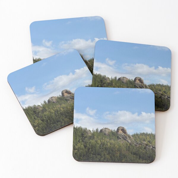 Item preview, Granite Outcrop Rising Above an Autumn Forest designed and sold by seunghus.