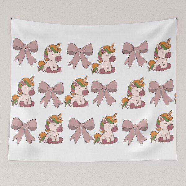 Item preview, Unicorn and bows designed and sold by TaraPen.