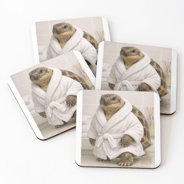 Item preview, Russian Tortoise White Bathrobe designed and sold by Sillytoe.