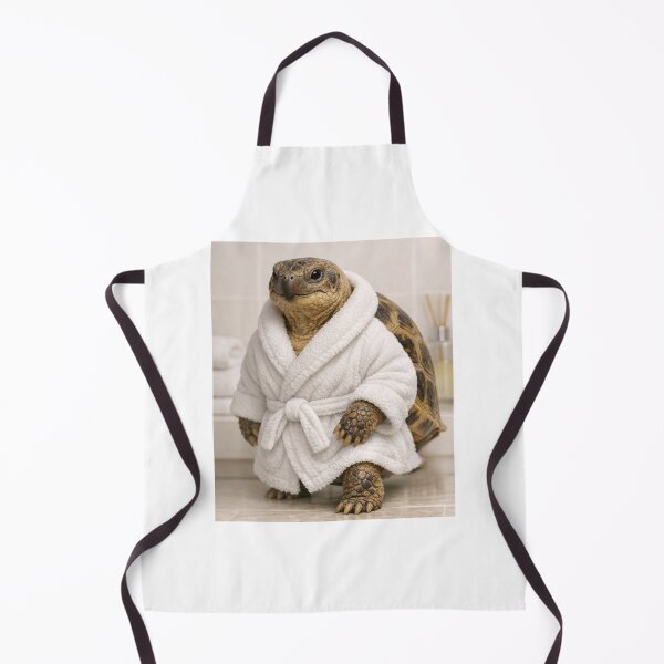 Item preview, Russian Tortoise White Bathrobe designed and sold by Sillytoe.