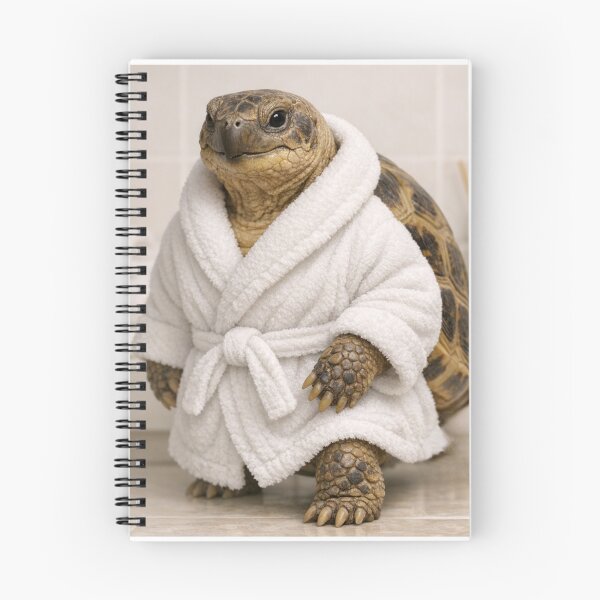 Item preview, Russian Tortoise White Bathrobe designed and sold by Sillytoe.