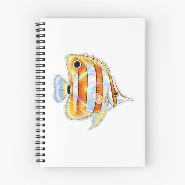 Item preview, Copperband Butterflyfish Holographic Reef Sticker designed and sold by KenworksDigital.