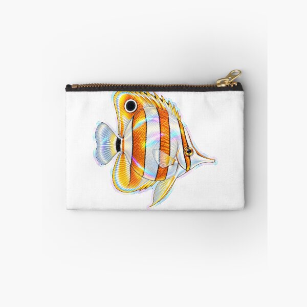 Item preview, Copperband Butterflyfish Holographic Reef Sticker designed and sold by KenworksDigital.
