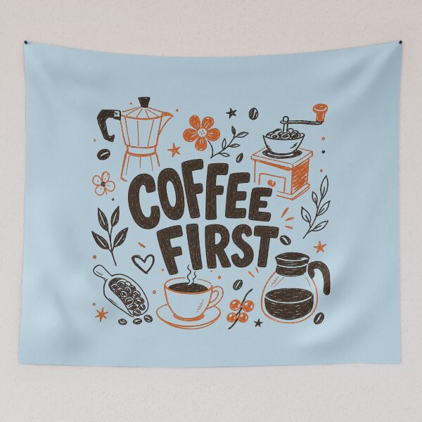 Item preview, Coffee First Morning Caffeine Ritual designed and sold by NosandEdgy.