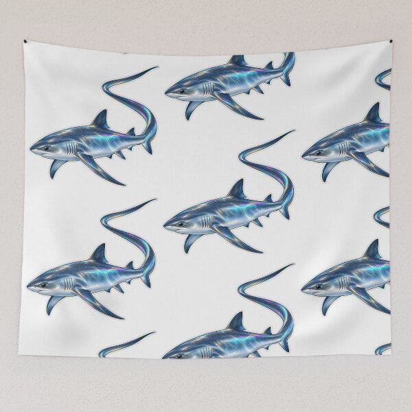 Item preview, Holographic Thresher Shark Galaxy Sticker designed and sold by KenworksDigital.