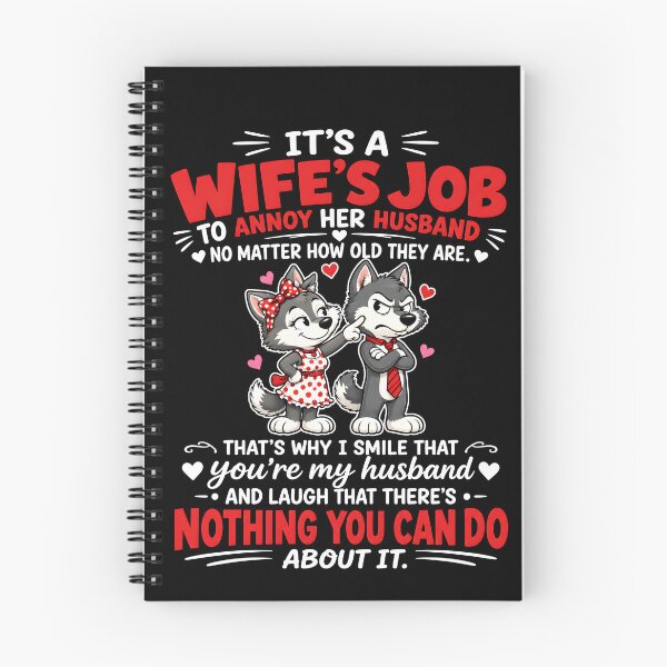 Item preview,  It’s A Wife’s Job To Annoy Her Husband Funny Marriage Cats Couple designed and sold by markbauch.