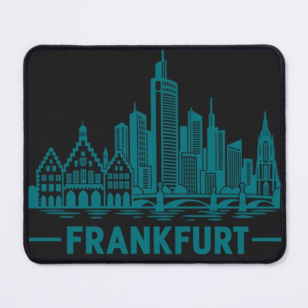 Item preview, Frankfurt Germany Line Art Skyline Poster designed and sold by CMYKStudio.