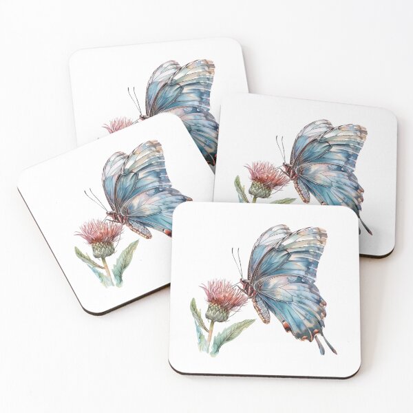 Item preview, Blue Butterfly | Elegant Nature Aesthetic Art designed and sold by Mandayartstudio.