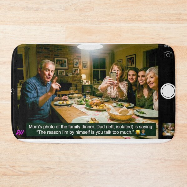 Item preview, Mom taking the family Photo on new Phone designed and sold by Harold122Jade.
