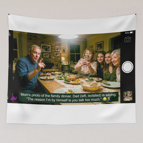 Item preview, Mom taking the family Photo on new Phone designed and sold by Harold122Jade.