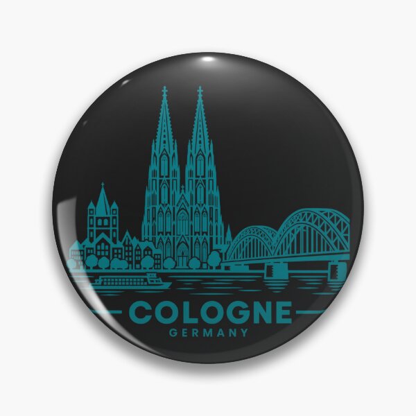Item preview, Cologne Germany Line Art Skyline Poster designed and sold by CMYKStudio.