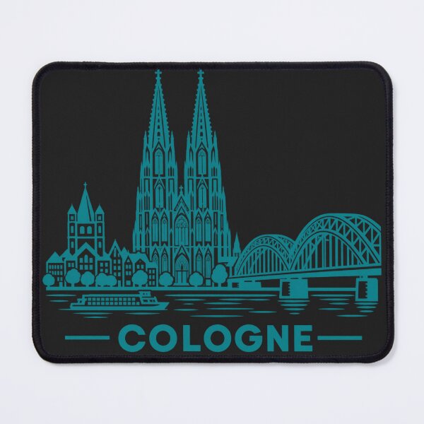 Item preview, Cologne Germany Line Art Skyline Poster designed and sold by CMYKStudio.